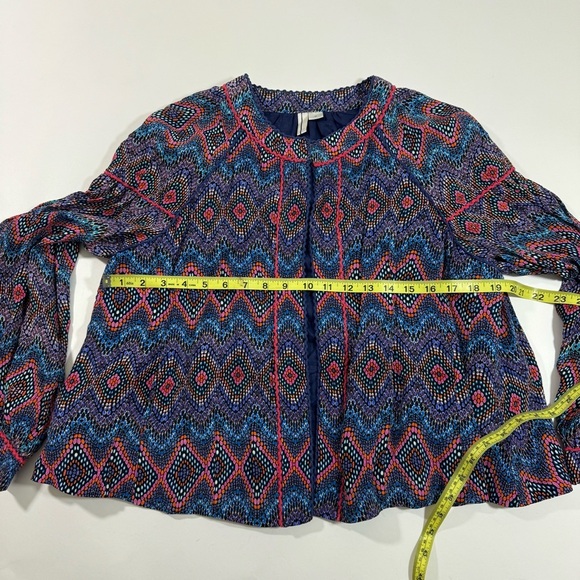 Blank London Cynthia Open Front Jacket Blue Print - Picture 8 of 9